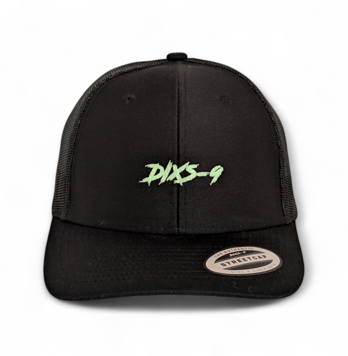 Dixs-9 Street Cap Black & Green Diamond